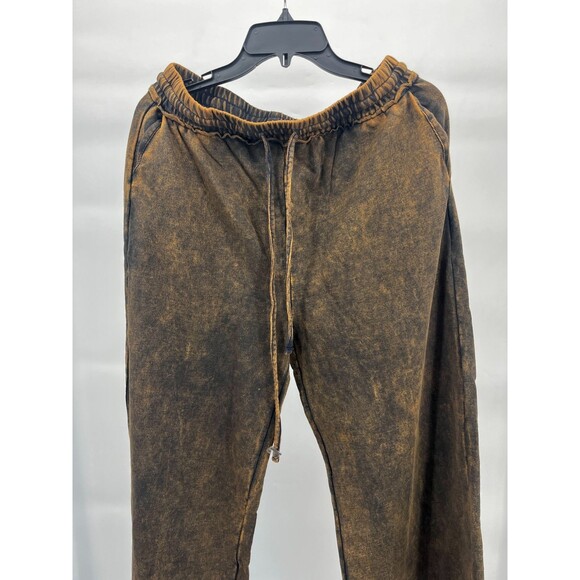 Women's Pants - Zenana by Lala Casual Drawstring Stretchy Straight Bleached Look - Picture 3 of 5